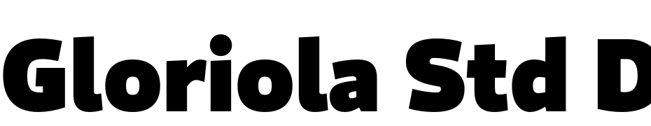 Gloriola Std Display Black Yazı tipi ücretsiz indir